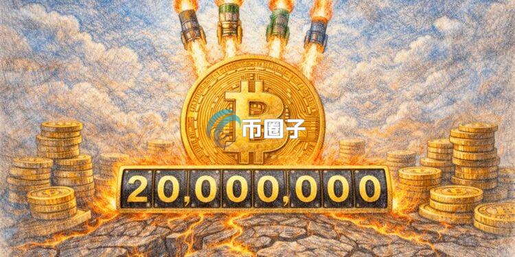 比特币挖矿史上供应里程碑之一正发生：第2000万枚BTC已挖出！正式进入极度稀缺